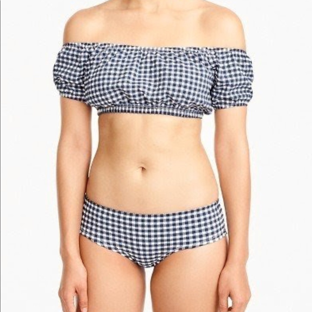 Jcrew gingham swimsuit
